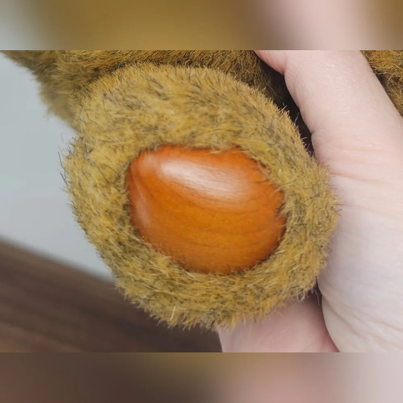 Vintage Robert Raikes Brown Jamie Jointed 9" Bear #5453 Applause 1985 Wood Face - Picture 4 of 11